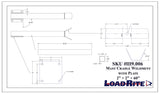 Mast Stand for Trailer-GALV : 2x2x60"