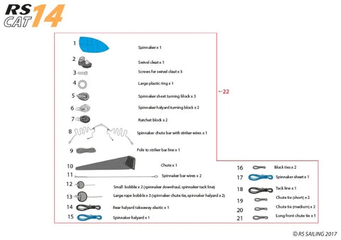 Spinnaker Kit CAT 14