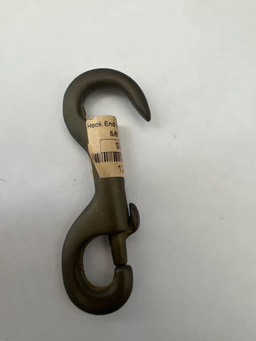 Snap Hook Open End Brass 5/8"